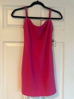 Abercrombie & Fitch Hot Pink Spaghetti-Strap Mini Dress